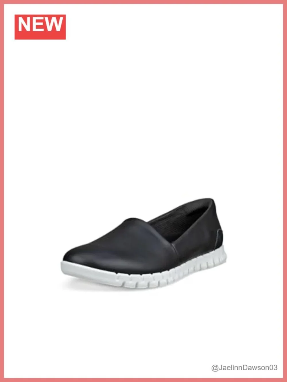 ECCO Espadrille Slip-On Sneakers Elastic Side Leather Comfort Foam